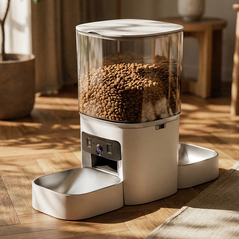 MAS-3007 Pametna hranilica za kućne ljubimce s dvije leće i prozirnim spremnikom od 6L MAS-3007 Pametna hranilica za kućne ljubimce s dvije leće i prozirnim spremnikom od 6L