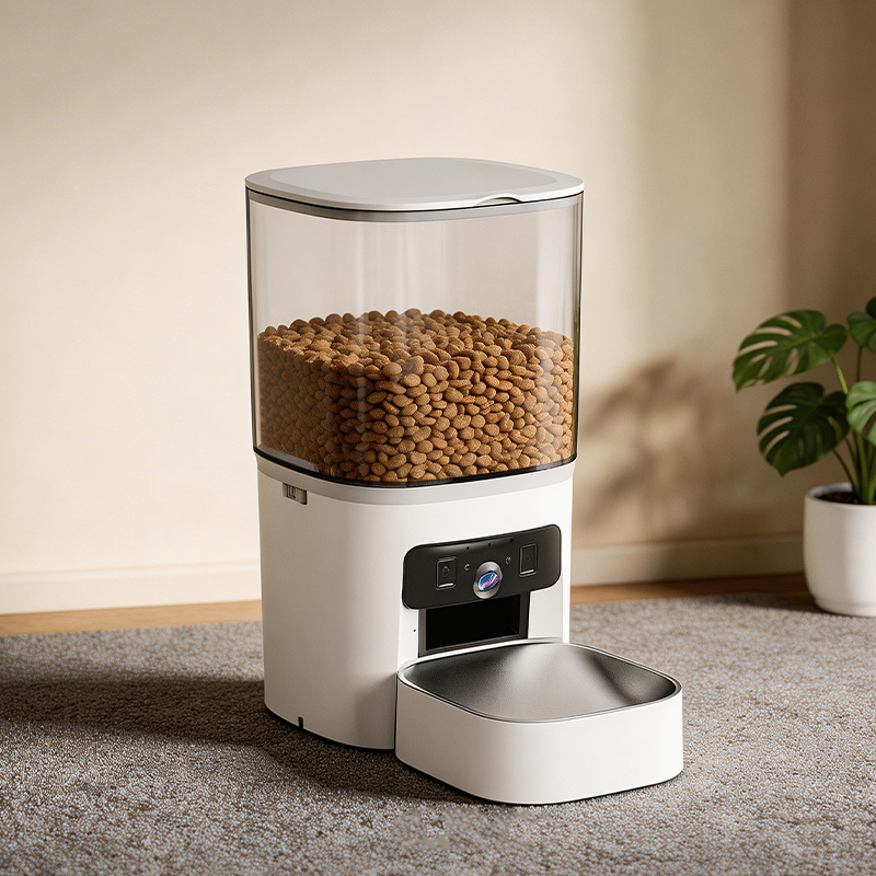MAS-3007 Pametna hranilica za kućne ljubimce s dvije leće i prozirnim spremnikom od 6L MAS-3007 Pametna hranilica za kućne ljubimce s dvije leće i prozirnim spremnikom od 6L