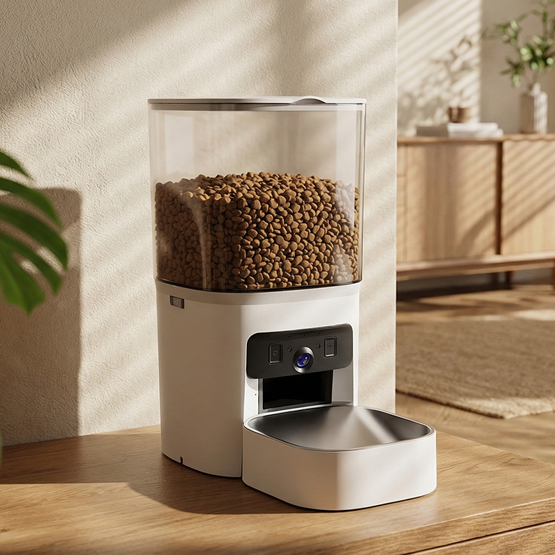 MAS-3007 Pametna hranilica za kućne ljubimce s dvije leće i prozirnim spremnikom od 6L MAS-3007 Pametna hranilica za kućne ljubimce s dvije leće i prozirnim spremnikom od 6L